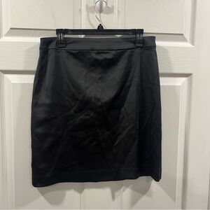Tadashi Collection Stretch Satin Pencil Skirt Black Size 12 Above Knee